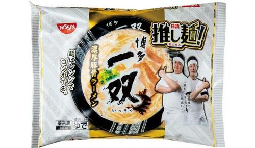 日清食品:日清推し麺! 博多一双 濃厚豚骨ラーメン:冷凍食品