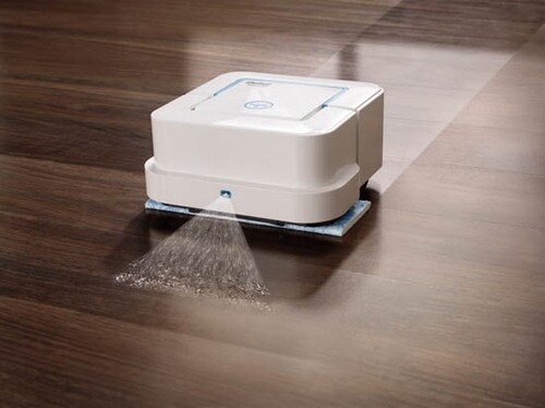 ⑭メンドウな床の雑巾がけをスイスイ落としてくれるロボット