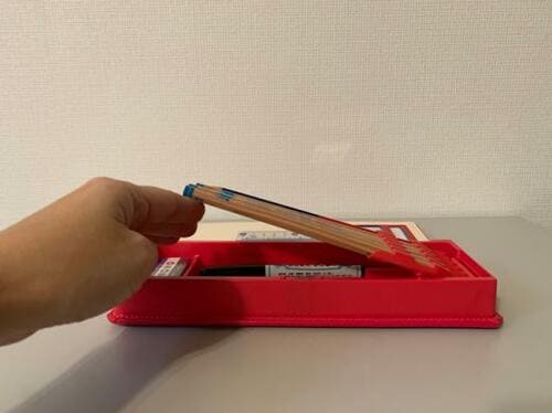ツヤのある軽量クラリーノクツワ「スーパー軽量筆入」 イメージ6