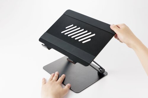 テスト1:角度、高さを比較 ノートパソコンスタンドおすすめ イメージ