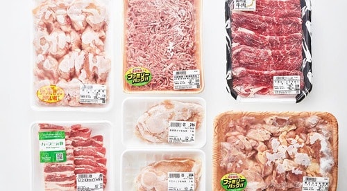 1: さまざまな肉を一斉に冷凍してパサつきやすい肉をチェック アイラップ冷凍おすすめ イメージ