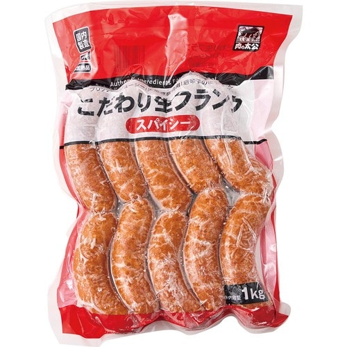 4位: 神戸物産「こだわり生フランク スパイシー」 業務スーパーおすすめ イメージ