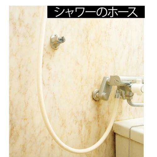 シャワー台やホースは浴槽のついでに洗ってキレイをキープ! イメージ2
