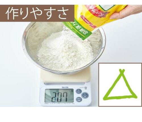 作りやすさ：用意する材料が多い イメージ