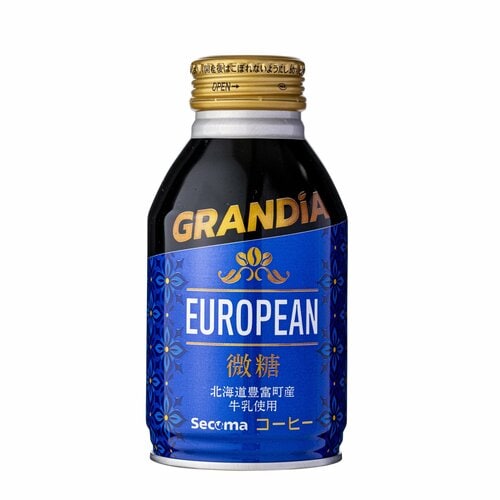 微糖ペットボトル・缶コーヒーおすすめ セイコーマート Secoma グランディア　ヨーロピアン微糖 イメージ