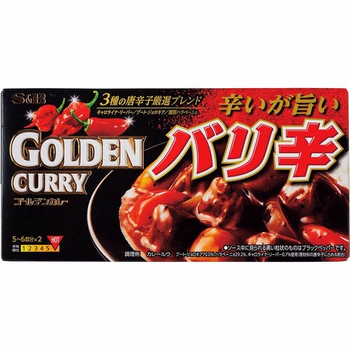 カレールーおすすめ エスビー食品 ゴールデンカレー バリ辛 イメージ