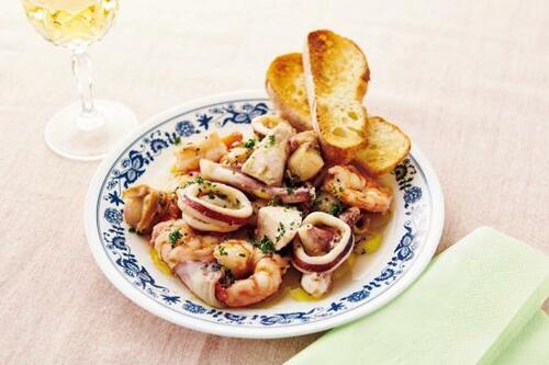 おすすめレシピ6：ガーリックシーフード イメージ