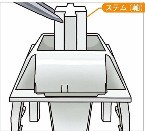 ステムと呼ばれる軸に磁石を搭載 磁気式スイッチゲーミングキーボードおすすめ イメージ
