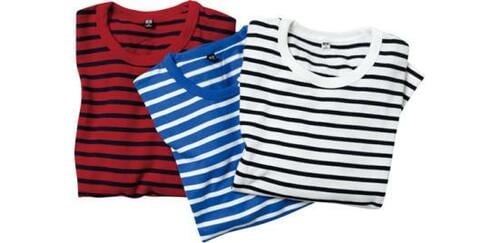 ユニクロ:ウオッシュボーダーT:長袖Tシャツ