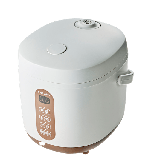 小型炊飯器おすすめ 電響社 macaful ミニライスクッカー MRC-15L イメージ
