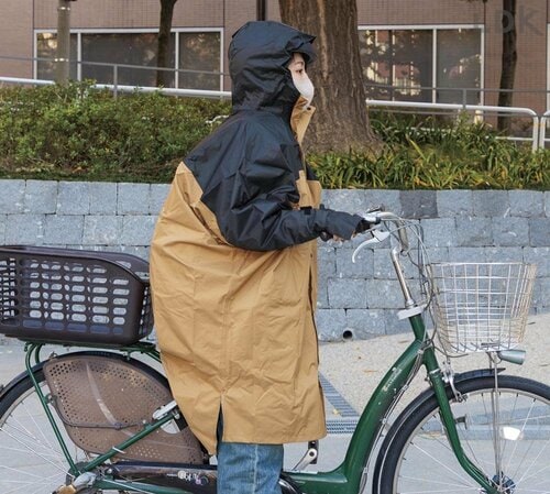 ちょうどいい丈の長さ 自転車用ポンチョおすすめ イメージ