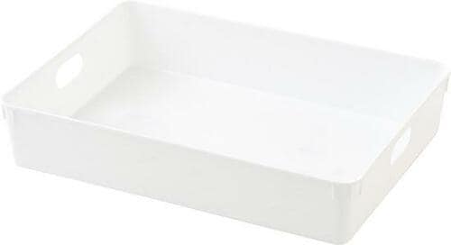 ダイソー「バスケット(モロッカン柄、A4、ホワイト)」のイメージ