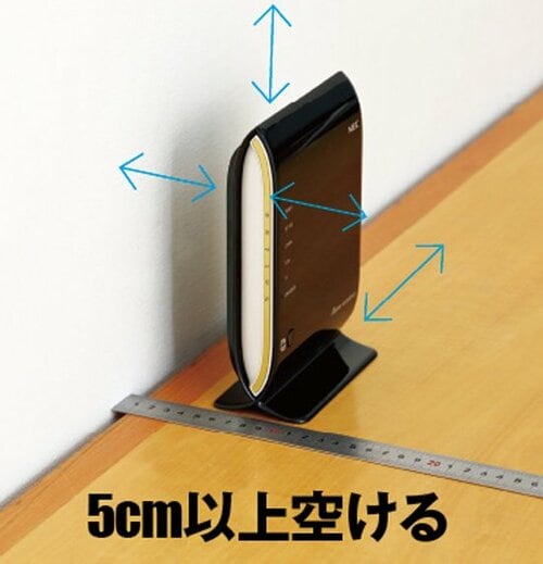 [設置のワンポイント]発熱にも注意！ イメージ
