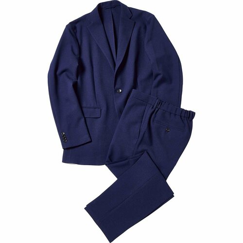 白スニーカーおすすめ SUIT SQUARE PERFORMANCE SUIT／ジャケット＆ パンツ＆Tシャツセットアップ／ ウォッシャブル／織柄 イメージ1