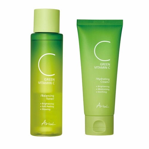 Qoo10メガ割おすすめ アリウル グリーンビタミンC バランシングトナー/ハイドレートクリーム イメージ1