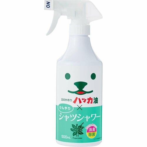 衣類用・冷感スプレーおすすめ ときわ商会 北見 ハッカ油配合 ひんやりシャツシャワー イメージ