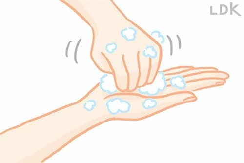 3:指や爪の汚れは入念に洗う ハンドソープおすすめ イメージ