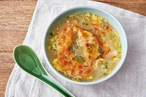 アレンジレシピ：ワンタン風スープ イメージ