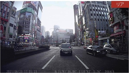 前後の広角カメラで映像を記録 イメージ2