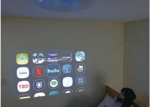 寝室がシアターに大変身！天井プロジェクター「popIn Aladdin 2」 イメージ2