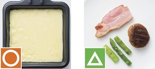 食材の火の通り・チーズの溶け具合 ラクレットメーカーおすすめ イメージ