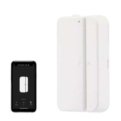 スマート家電おすすめ +スタイル スマートセンサー(ドア・窓）PS-SDW-W02 イメージ1