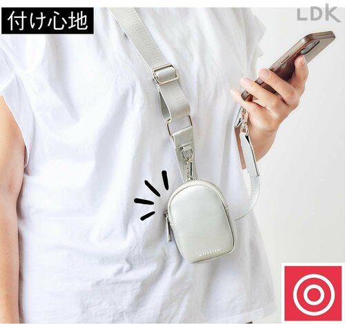 スマホを持ってもポーチが邪魔しない ポーチ付きスマホストラップおすすめ イメージ