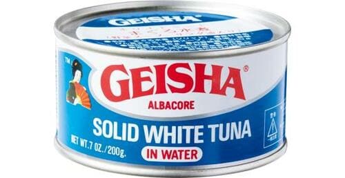 川商フーズ:GEISHA ALBACORE  SOLID WHITE TUNA IN WATER:缶詰