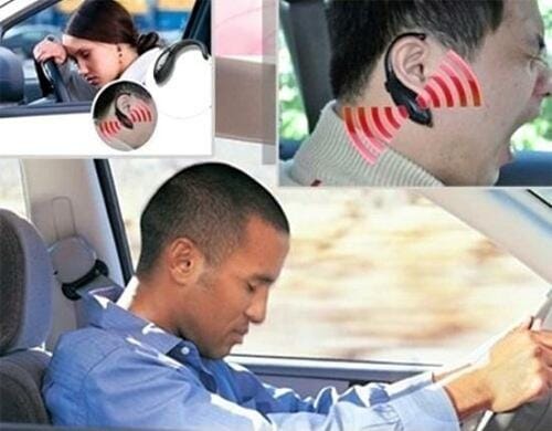 耳にかけておくだけでOK！ バイブと爆音で居眠り運転をガード イメージ4