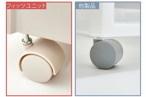 天板はもちろんキャスターまでもが頑丈 イメージ