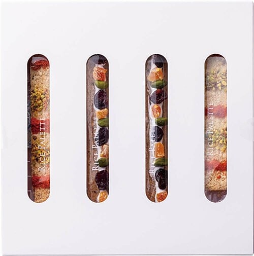 東京駅で買えるお土産おすすめ きりのさか by Chuoken Senbei RICE PALETTE 4個入り イメージ2