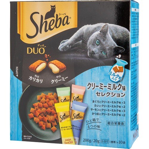 猫用ドライフードおすすめ マースジャパン シーバデュオ クリーミーミルク味 セレクション イメージ1