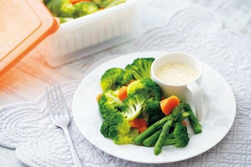 ［No.10］フタの開閉がしやすい ダイソーの温野菜調理器 イメージ