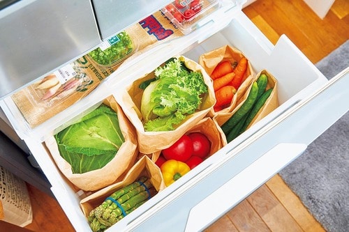 野菜室の仕切り紙袋のおすすめは? イメージ