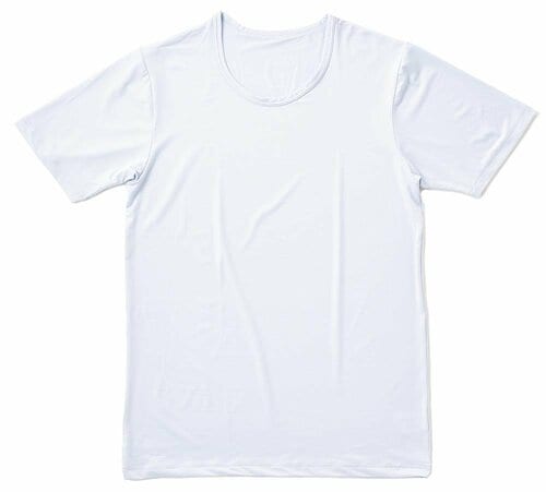 メンズ冷感インナーシャツおすすめ ヒラキ 接触冷感メンズクールクルーネックTシャツ イメージ
