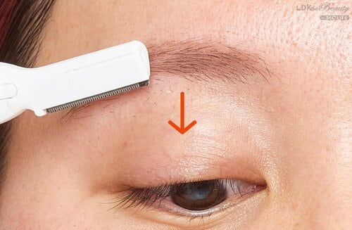 眉下の産毛処理のポイント イメージ