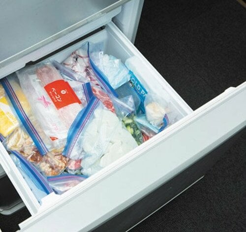 冷凍室での上手な保存は横冷凍→縦保存
