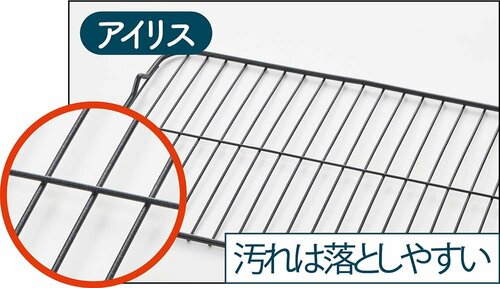 網はアイリスオーヤマ「EMT-1103」のほうが汚れにくくてグッド！ イメージ