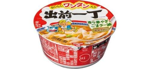 7位: 7位は日清 出前一丁 どんぶりごまラー油と細麺、ワンタンが◎ イメージ
