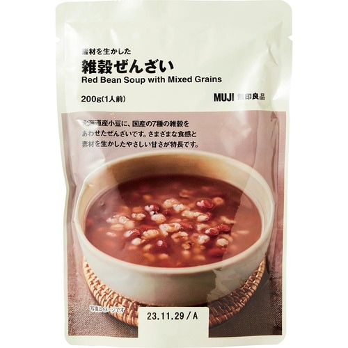 無印良品 素材を生かした 雑穀ぜんざいの製品画像