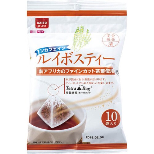 ダイソー:ノンカフェインルイボスティー:お茶
