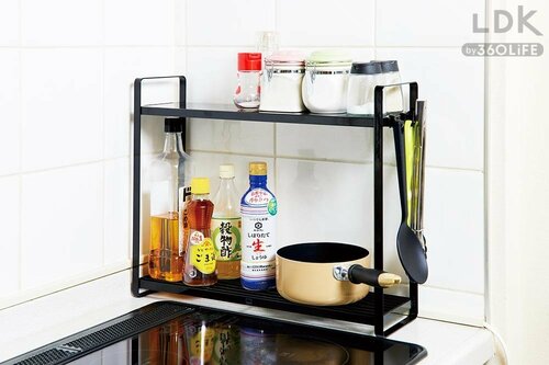 オープンタイプはレギュラーツールの特等席付き LDKベストバイ調味料ラックおすすめ イメージ2