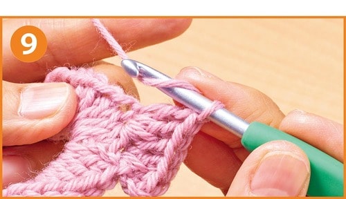 「もこもこフリルシュシュ」の編み方 イメージ11