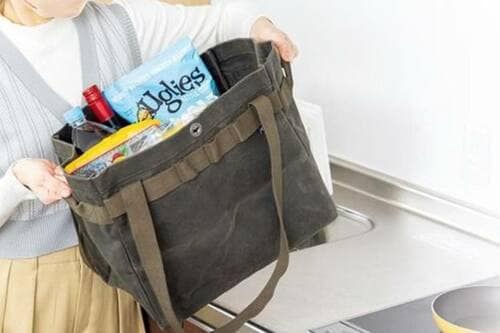 丈夫な帆布素材で撥水性が高い エコバッグおすすめ イメージ2