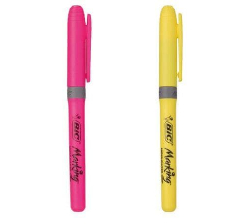 ビック(Bic):マーキングハイライター グリップ:蛍光ペン