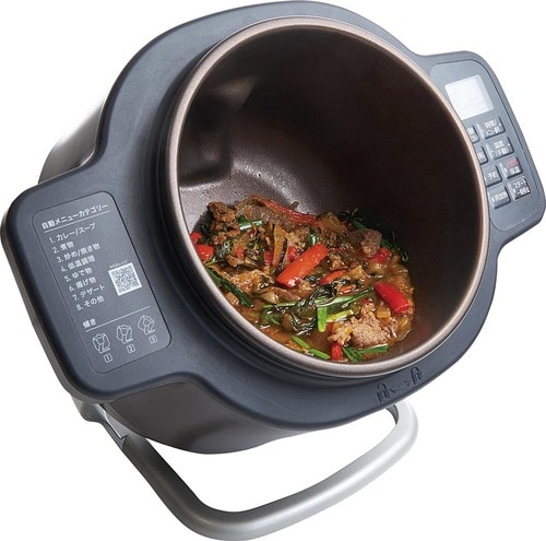 アイリスオーヤマ「自動かくはん式調理機 CHEF DRUM KDAC-IA2-T」 イメージ
