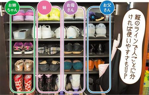 よく履く靴は棚板の高さとタテ置きに注目！ イメージ3