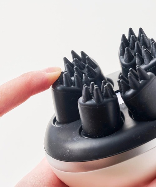 突起がやわらかくソフトな当たり心地 ヘッドマッサージャーおすすめ イメージ