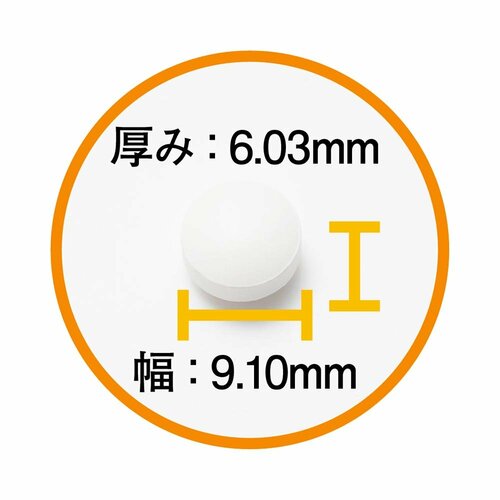 粒の大きさ カルシウムサプリおすすめ イメージ