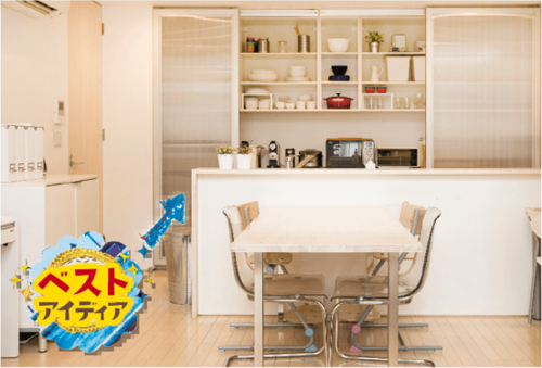 急な来客でも、サッと目隠し。キッチンに“引き戸”を付ける！ イメージ